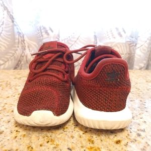 Burgundy adidas kids sneakers 7k